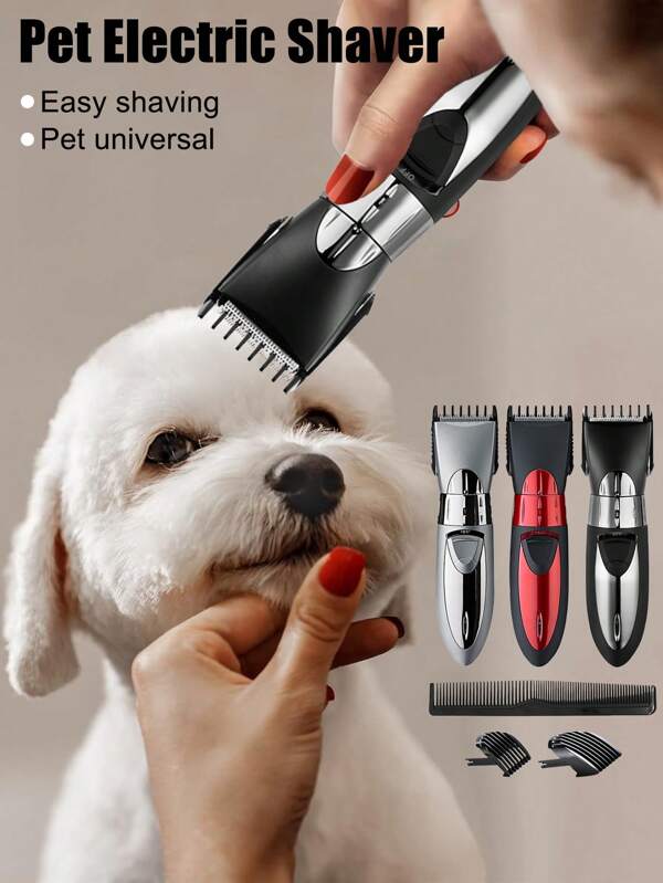 New Pet Electric Clippers With Multiple Configurations, USB Charging, Cordless Hair Clipper, Rechargeable Shaver For Home Use, High-Quality Blades, Smooth Trimming Without Pulling