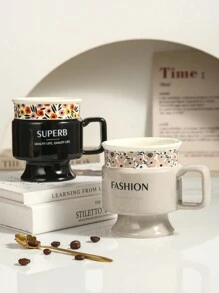 1 Stück einzigartiger Keramikbecher, geeignet für Büro, Zuhause, Restaurant, Kaffeetasse, Teetasse