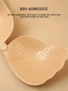 Sujetador autoadhesivo sin espalda para mujer, push-up, invisible, sin tirantes, transpirable y anti-caída, adecuado para vestidos de novia