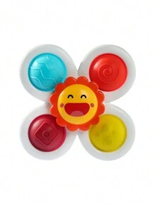 WeRein 1 Suction Cup Rotating Baby Toy 12-18 Months Old, 1-3 Years Old Baby Rotating Top Sensory Toy, Baby Teasing Dent Toy, 1-2 Year Old Boys And Girls Christmas Birthday Gift Toy Baby Toy, Toddler Toy, Sensory Toy, Toy, Christmas Halloween Thanksgiving Baby Toy, Dent, Baby Game, Baby Toy, Baby Toy