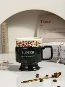 1 Stück einzigartiger Keramikbecher, geeignet für Büro, Zuhause, Restaurant, Kaffeetasse, Teetasse