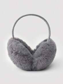 1pc Kids Foldable Warm Plush Ear Muffs, Windproof & Frost-Resistant For Cycling & Skiing In Autumn & Winter - A - View 13