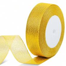 Metallic Glitter Ribbon For Gift Wrapping, Shiny Gold Glitter Ribbon,Shiny Silver Glitter Ribbon Ideal For Festival Decoration, Wedding, DIY Craft Projects - Multicolor - View 17