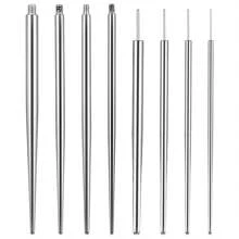 8Pcs/Sets 20G 18G 16G 14G Piercing Taper Insertion Tool, Piercing Changing Needles Threadless Insertion Pin Screw On Assistant Tool For Nose Navel Lip Eyebrow Ear Cartilage Body Piercing Stretching Kit - Steel - View 8