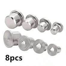 8 件木工工具，家具定位，实心圆木榫，圆木销 DIY 定位器，木销中心冲 - 彩色 - 查看 10