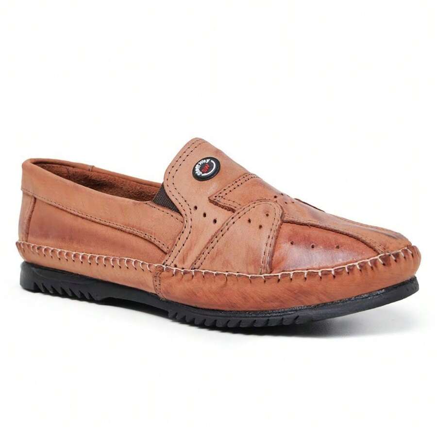 Men's Genuine Leather Moccasins For Everyday Use - 106 哈瓦那 - 查看 1