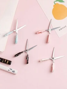 1pc Mini Cat Paw Fold Scissors Portable Size Stainless Steel Blade Cutter Opener For Handwork Packing School Student Gift