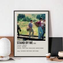 1 pieza Pintura de lienzo con póster de la película "Stand By Me", póster musical, pintura artística para pared, decoración para el hogar, pintura de pared para sala de estar, restaurante, cocina
