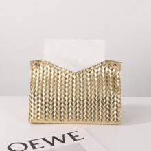 1pc Leather Tissue Box Waterproof Kitchen Accessories,Decorative Tissue Box,Napkin Holder For Table,Tissue Box Bathroom