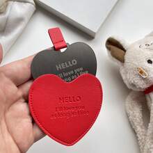 1pc Metal Ultra-Thin Mini Makeup Mirror Portable Stainless Steel Compact Pocket Hand Personalized Beauty Cosmetic Mirrors Gift Birthday Gift (Different Batches May Have Randomness In Some Areas Of The Product, But It Does Not Affect The Use Of The Product.)