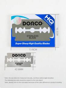 Razor Blades In A Box Of 100 Pieces, Stainless Steel Blades, Manual Shaving Blades, Old-Fashioned Shaving Blades, Double-Sided Men's Shaving Blades Suitable For Home Salons Or Hotel Travel