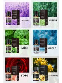 New 10ml Water-Soluble Aromatherapy Essential Oil For Home, Bedroom, Car, Air Freshener, Humidifier. Includes Over 10 Scents Such As Jasmine, Rose, Sandalwood, Lavender, Lemon And More.