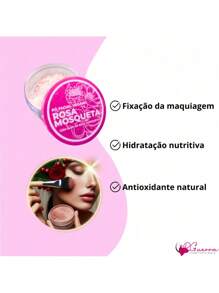 Pó Facial Vegano Rosa Mosqueta Super Poderes