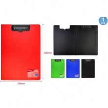 Four Colors Are Shipped Randomly - A4 Secretary Folder/File Folder/Vertical And Horizontal Board Folder/Data Book Test Paper Storage Folder/Pad Contract Folder/Invoice Folder/File Folder/A4 Student Double-Headed Speech Folder/File Folder/Test Paper Folder/Stationery Office Organization - Random Color - View 2