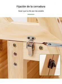 2 En 1 Sillas Para Sala +escaleras De Tijera Plegables - Marrón - Ver 10