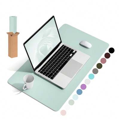 1Pc Witam Non-Slip Desk Pad,Mouse Pad,Waterproof PU Leather Desk Table Protector,Ultra Thin Large Desk Blotter, Easy Clean Laptop Desk Writing Mat For Office Work/Home/Decor(Pink)