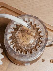 40/50/100/200Pcs Coffee Filters, Coffee Filter Paper, Cone Shaped Paper Filters Easy To Use Upgraded Design Size V02, Coffee Tea Filters For Pour Over And Drip Coffee Maker, V-Shaped Hand Brewed Coffee Filter Paper Filter Cup Uses Filter Paper Hand Brewed Coffee Filter Paper, Compatible With Pour Over Drippers Back To School