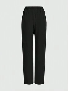 cimmuovere Casual Commuting 6 Pocket Elastic Waist Loose Pants Scrub Nurse Scrub Workwear Dentist Healthcare Pet Hospital Laboratory