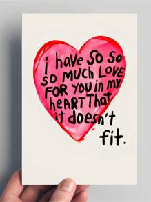 Charming 'I Love You' Greeting Card With Envelope - Perfect For Valentine's Day, Anniversary, Birthday And Proposal