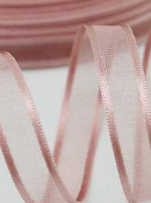 (50 Yards/Roll) 1cm Wide Edge Ribbon, Gift Packaging, Cake Baking Packaging, Valentine's Day Gift Flower Packaging, Wedding Decoration, Hair Accessory Decoration, Handmade DIY