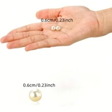 1000/2500pcs No-Hole Faux Pearl Beads For DIY Crafts, Jewelry, Vase Fillers, Table Scatter, Wedding Decoration, Ivory Undrilled Craft Pearls Home Decor Room Decor Flower Vase Glass Vase