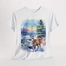 Forest Animals Tee Animal Lover T Shirt For Forest Animal Lover Shirt Forest Animals Gift For Animal Lover Tee Winter Forest Animals T-Shirt