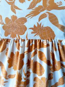 YOUTH DRESS TRES MARIAS PRINTS - SIZE 10 TO 16 - 鏽棕色 - 查看 4