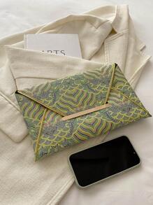 Bolsa envelope com padrão de nuvem minimalista portátil para transporte diário