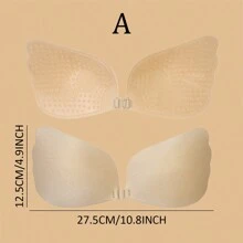 Sujetador autoadhesivo sin espalda para mujer, push-up, invisible, sin tirantes, transpirable y anti-caída, adecuado para vestidos de novia