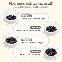100 Ball Pit Balls For Toddlers, Phthalate Free Plastic Balls, Crush Proof 2.16" Colorful Balls For Ball Pit Play Toys For Kids With Storage Bag