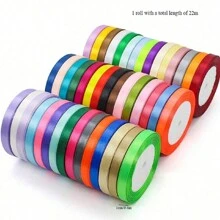 5 rollos/1 rollo Cintas decorativas multicolor hechas a mano para manualidades, decoración de San Valentín, bodas, fiestas, lazos, envoltura de regalos