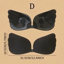 Sujetador autoadhesivo sin espalda para mujer, push-up, invisible, sin tirantes, transpirable y anti-caída, adecuado para vestidos de novia
