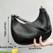 (8682) Meg Bag, Underarm Bag - Black - View 7