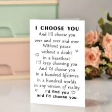 1 Pieza Tarjeta de felicitación de amor romántico para cualquier persona - perfecta para el Día de San Valentín, cumpleaños, aniversarios