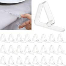 6/12/24/30/36/48 Stück durchsichtige Tischdeckenklammern, rutschfeste Plastik Tischdeckenhalter, Heim- und Esszimmer Eckhalter, klare Tuchgreifer, Camping-Zubehör für Familien Outdoor-Restaurants