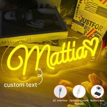 定制霓虹灯标志、可定制霓虹灯墙面装饰、房间装饰、毕业季霓虹灯标志、个性化电池组霓虹灯标志,适用于节日婚礼生日派对纪念品,是送给家人和朋友的理想礼物! - custom color - 查看 5