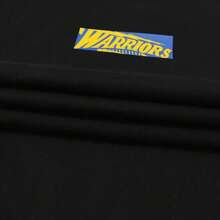 Mitchell & Ness 2024 Mitchell & Ness Golden State Warriors Lifestyle Short Sleeve Knit Collar T-Shirt TMNJYSST23023BOX-BLACK