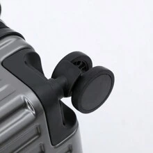 Hardside Suitcase Luggage With Telescopic Handle, Large Capacity Lockable Travel Trolley Case Bag For School School Accessories School Stuff - Dark Grey - View 6