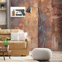 1件复古CZ 75手枪铁艺壁饰 - 易于悬挂，是枪械爱好者、收藏家和家居装饰的理想之选，适合车库、客厅或办公室展示。 - 彩色 - 查看 4