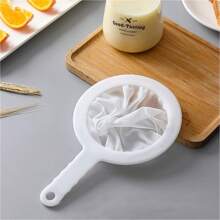 1pc Mesh Kitchen Superfine Mesh Filter Kitchen Nylon Mesh Filter Spoon Is Suitable For Soybean Milk Coffee Milk Yogurt Juice, Tea Filter, Honey, Wine - White - View 8