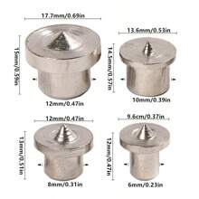 8 件木工工具，家具定位，实心圆木榫，圆木销 DIY 定位器，木销中心冲 - 彩色 - 查看 4