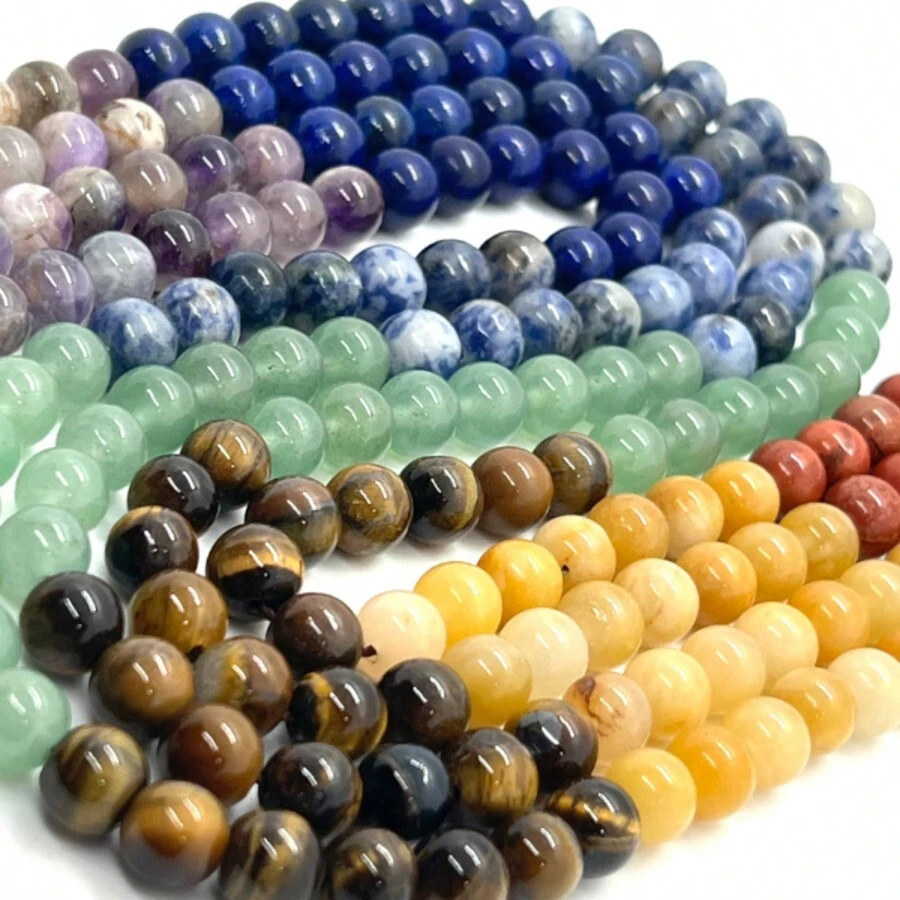 Natural Stone Wire 7 Chakras Approx. Crafts Protection Guides - 7 個脈輪 - 查看 1