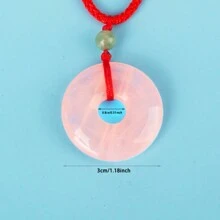 1 件天然石和平结吊坠配件，3 厘米 DIY 和平结吊坠首饰配件