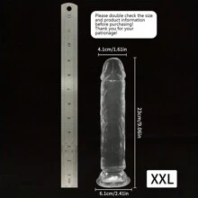 Set economico di 7 misure di fallo in gel trasparente con ventosa, pene in jelly, giocattolo erotico femminile per sesso anale, morbido masturbatore clitorideo e vaginale