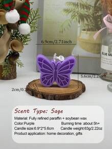 Butterfly Art Creative Scented Candles, Handmade Bean-Wax Scented Candles, Jewelry Photography Background Props, Enhance Home Atmosphere And Decorative Embellishes, Fresh Air, Valentine's Day Gifts, Birthday Gifts Graduation