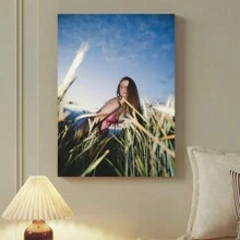 1pc Personalized Custom Canvas Photo Poster With DIY Wooden Frame Or Frameless Poster, Perfect Gift For Family And Friends.Customized Photo Canvas, Canvas Poster, Canvas Print, Perfect Wall Decoration Painting, Canvas Painting, Perfect Love Anniversary Gift, New Year Gift, Valentine's Day Gift Gifts Birthday Graduation