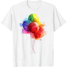 Artwork Colorful Watercolor Art Balloons Art T-Shirt.Jpg