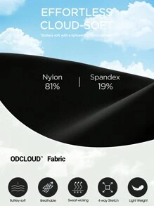 ODODOS ODCLOUD Buttery Soft Lounge Yoga Leggings For Women 7/8 Length 25" High Waist Yoga Pants - 黑色 - 查看 6