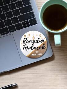 Etiquetas adhesivas personalizadas con texto para Festival Kareem, etiquetas redondas para fiestas de festival, regalos, tarjetas de felicitación, sobres, dulces, fiestas de cumpleaños y graduación