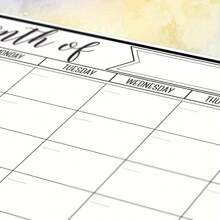 1 Magnetic Fridge Calendar - Strong Magnetic Backing, Smooth Dry Erase Surface, Practical Calendar, Whiteboard - Great For Self-Disciplined Planning - Great For Kitchen Organization, Meal Planning, Family Planning, Reminders And Fridge Notes